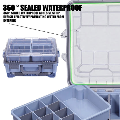 Fishing Tackle Box Large Capacity Portable Multi-functional Waterproof Bait  Outdoor Camping Storage Box