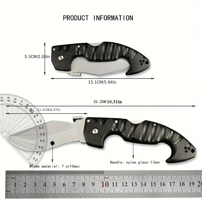 Folding Pocket Knife  Blade Nylon Fiber Handle