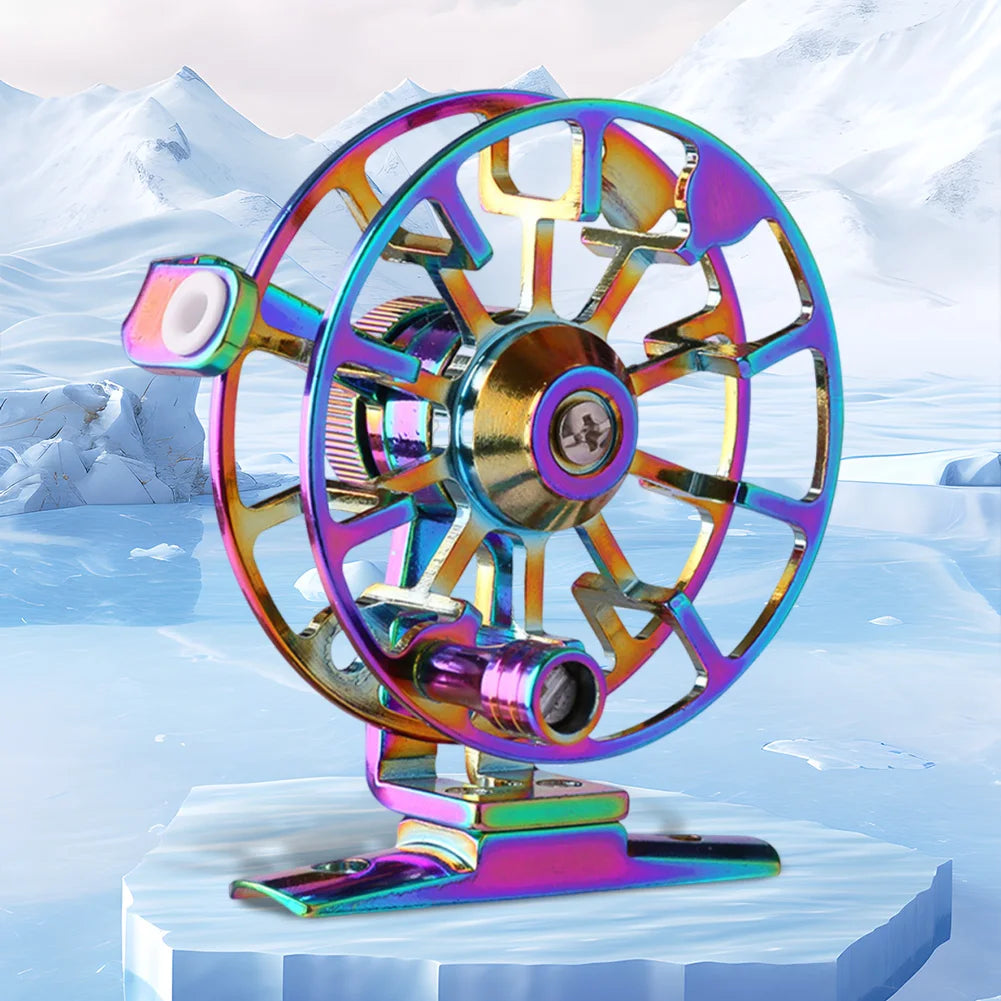 Ice Fishing Reel Right Hand Inline Ice Reel Lightweight Fishing Wheel 53mm Fly Wheel for Trout Pike Fishing Accessories