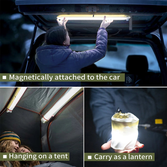 Rechargeable Portable Camping Strong Light Waterproof  Tent Lamp Spotlight Outdoor