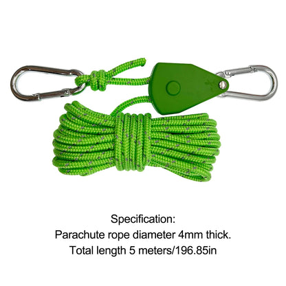 Tent Rope Multifunction Parachute Cord Adjust Buckle  Outdoor Camping Hiking Durable Tent Accessories