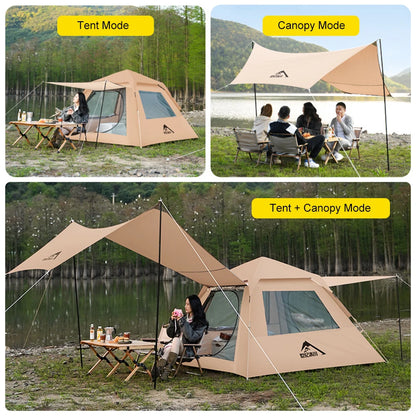 Easy Set Up  Up Tent   Waterproof   2 In 1 Canopy Tent for Camping