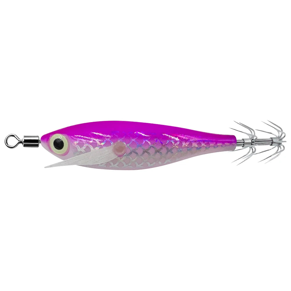 Luminous Squid Hook Cuttlefish Attracting Lure Double Hook Glow In The Dark Squid Bait Fake Octopus Bait for Octopus Squid