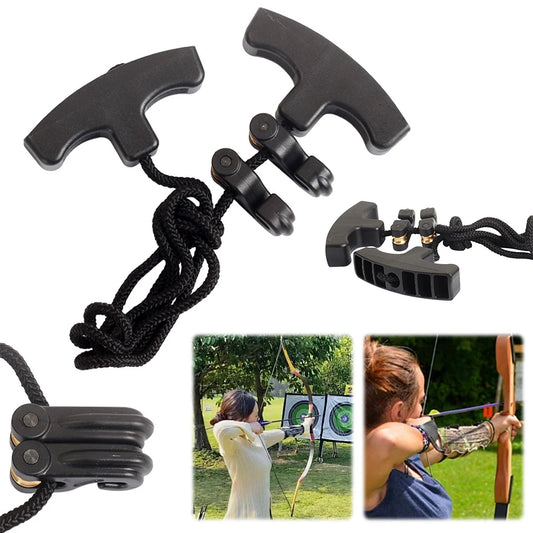 Crossbows Cocking Device Double Handle Strings Cocking Tool Ergonomic Handle Rope Cocking Device Heavy Duty Hunting Accessories