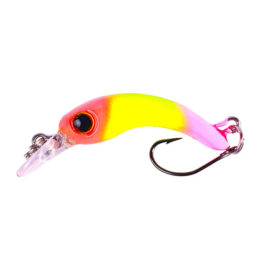 1pcs Floating Minnow Fishing Lure 4cm 1.5g Mini Artificial Hard Bait Sharp Hook Crankbait Wobbler Trout Pike Bass Fishing