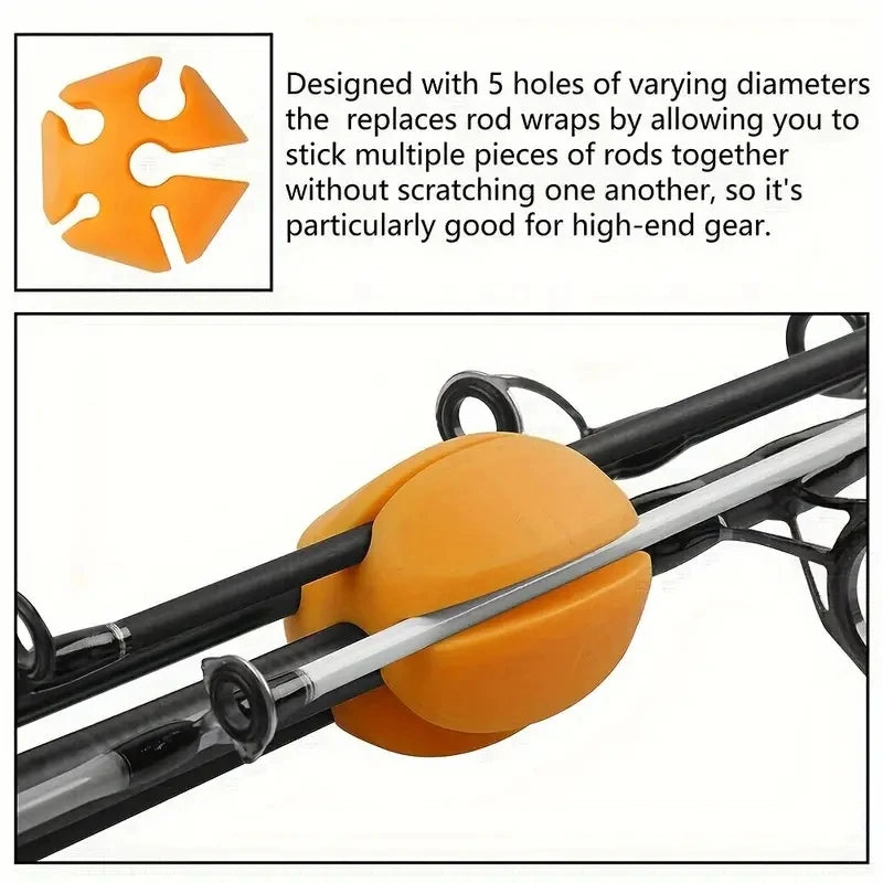 Rod Ball Retaining Clip Rod Holder Protector Storage Device Fishing Equipment  Fishing Tools