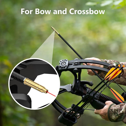 cross bow bore site Crossbow Laser Bore Sight with On Off Switch Red Bow Archery Tool Site Bore sighter Sighting with Extra Batteries