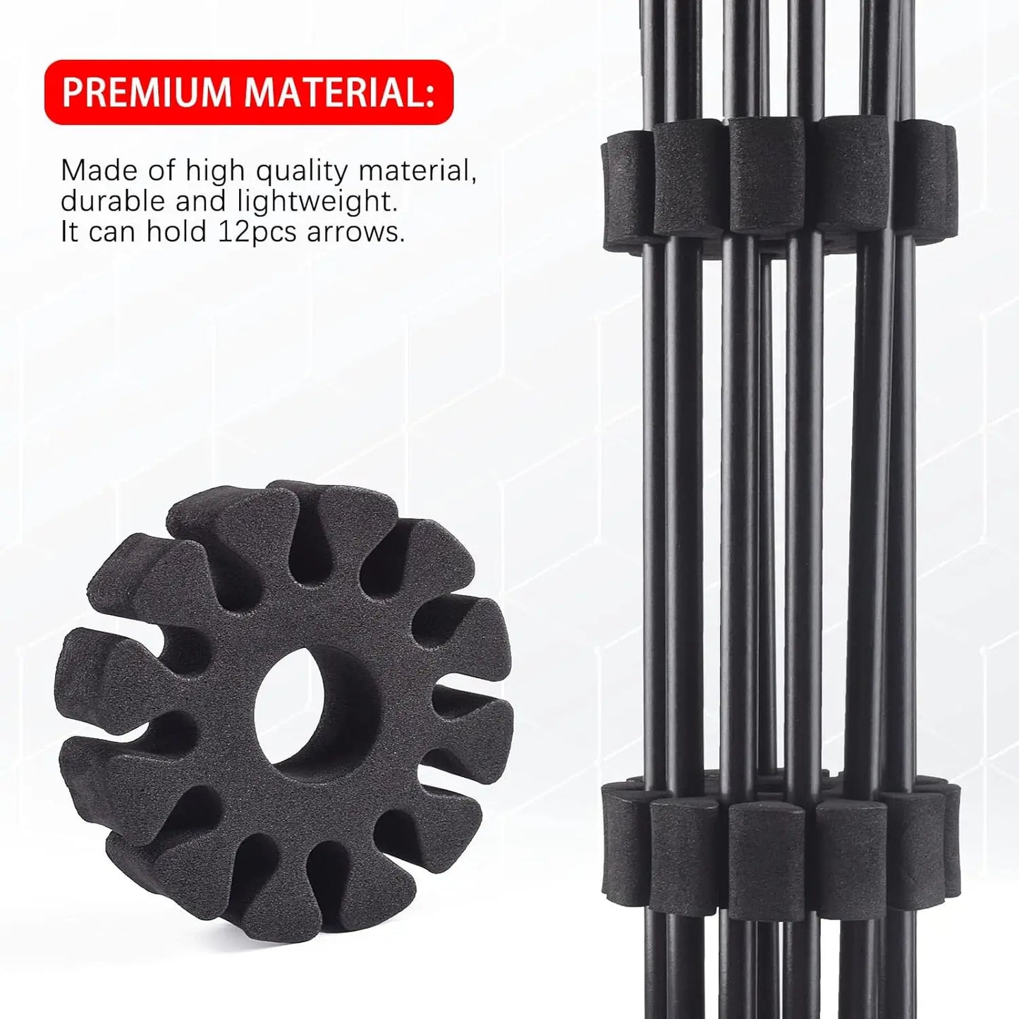 8pcs Arrow Rack Round EVA Foam Arrow Separator Holder for Outdoor Hunting Shooting Accessory