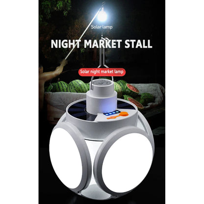 LED Solar Camping Light Bulb Rechargeable Flashlight Night Lamp