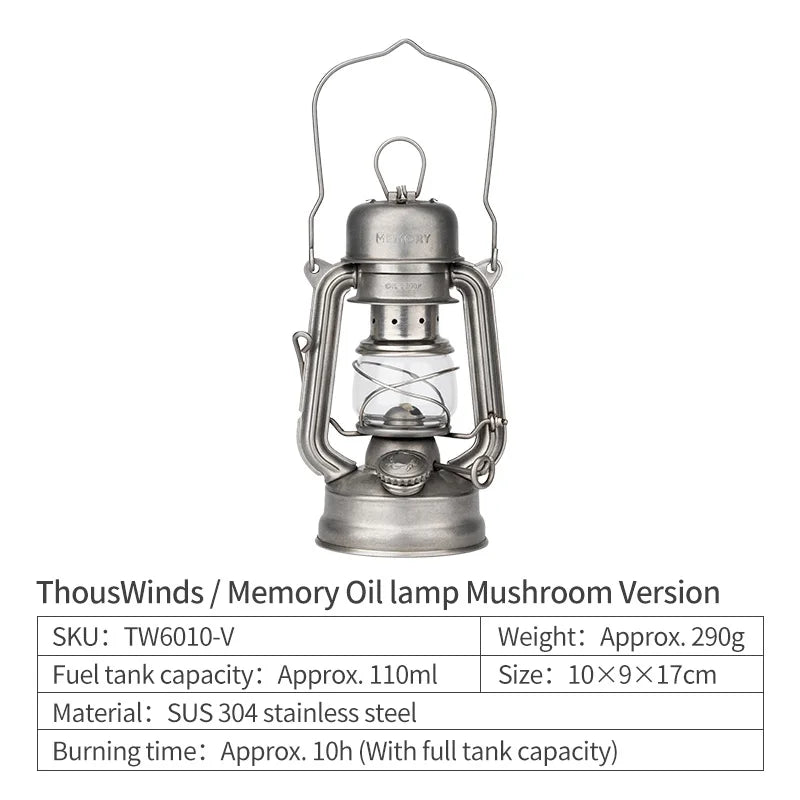 Oil Lamp Outdoor Portable Mini Camping Lantern