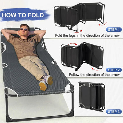 Camping Cot with Mattress,