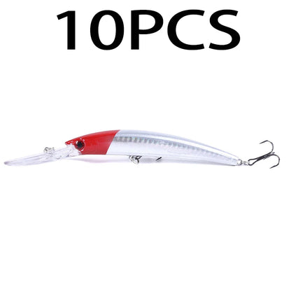 HENGJIA 1pcs 15cm 15g  Deep Diving Jerkbait Artificial Hard Bait Fishing Wobblers Minnow Lure for Bass Pike Carp Fishing  Tackle