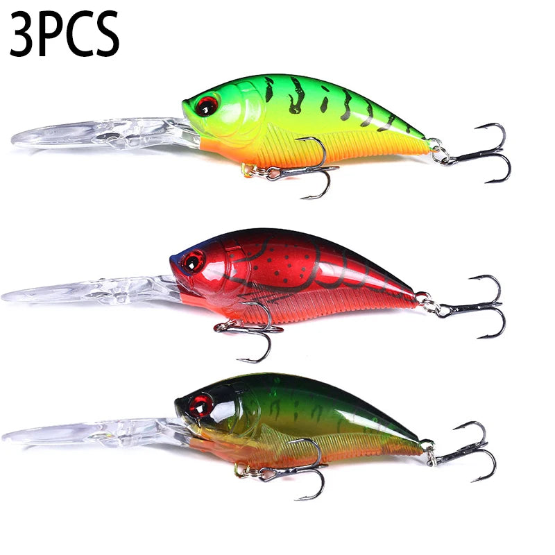 12.5cm 20.5g Crankbait leurre Fishing Lure Pike Carp Fishing Artificial Hard Bait Fish Lures Wobbler Crankbait Fishing Tackle