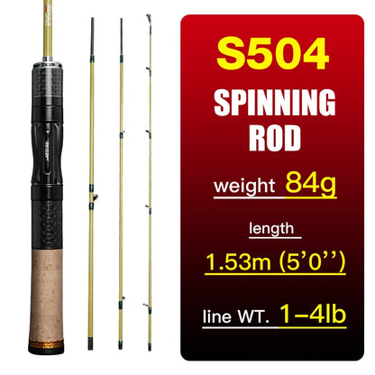 Silent Stream Spining Baitcasting Fishing Rod Carbon Fiber