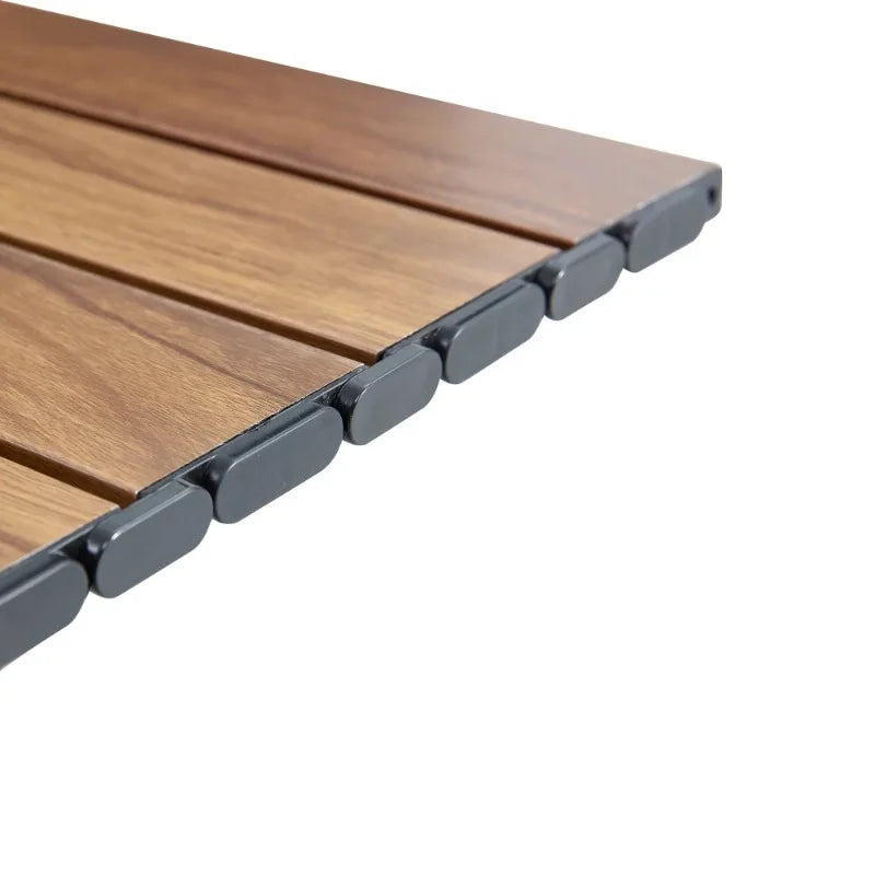 Folding Outdoor Table,Lightweight Aluminum Roll-up Table for Indoor, Outdoor Camping, Picnics,Beach,Backyard, BBQ, Party, Patio