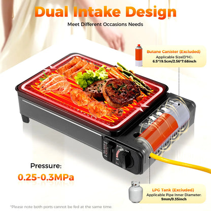 Portable Camping Grill Gas Stove Butane Gas Stove For Camping,