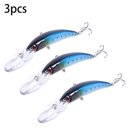 HENGJIA 1pcs 15cm 15g  Deep Diving Jerkbait Artificial Hard Bait Fishing Wobblers Minnow Lure for Bass Pike Carp Fishing  Tackle