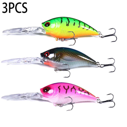 12.5cm 20.5g Crankbait leurre Fishing Lure Pike Carp Fishing Artificial Hard Bait Fish Lures Wobbler Crankbait Fishing Tackle