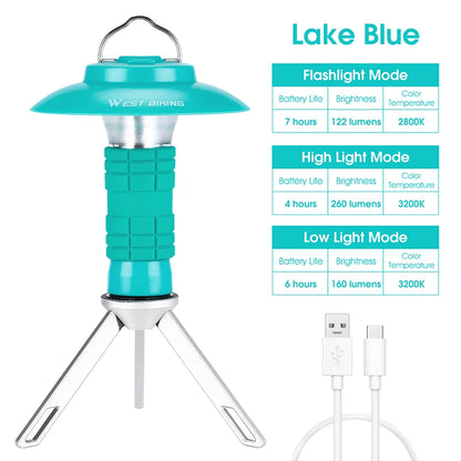 Portable Camping Light With Magnetic Base