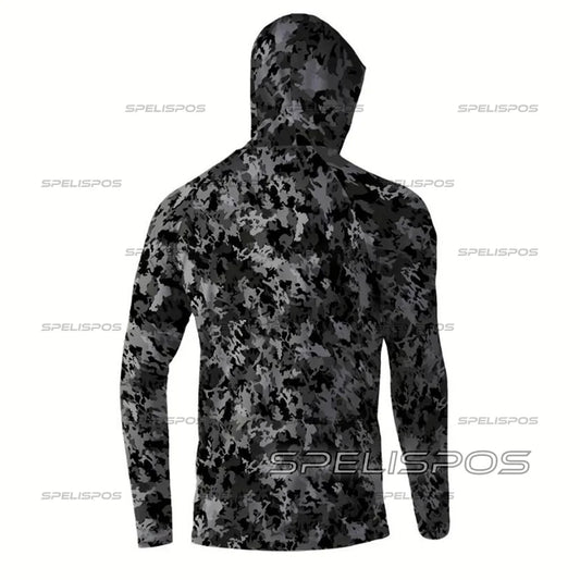 Fishing Hoodie Sailing Shirt Men Long Sleeve Sun Protection Hunting Jersey Fish Gear Beach Tops Wear