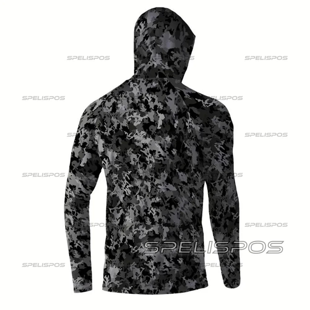 Fishing Hoodie Sailing Shirt Men Long Sleeve Sun Protection Hunting Jersey  Fish Gear Beach Tops Wear