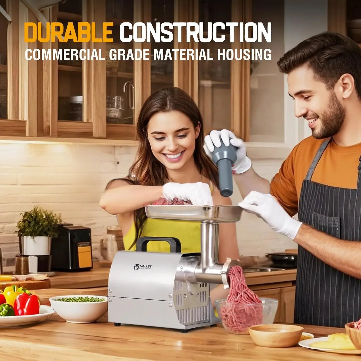 Meat Grinder, Sausage Stuffer, Stainless Steel Electric Meat grinder