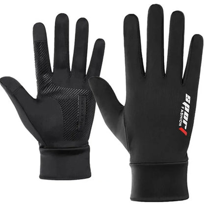Fishing Gloves Breathable Two Fingers Elastic Summer Ice Silk Sunscreen Anti-slip Apparel