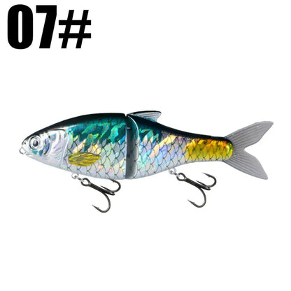 GRS Glider Fishing Lures  Glide Bait Jointed Swimbait Artificial Hard Baits Lures with Treble Hooks