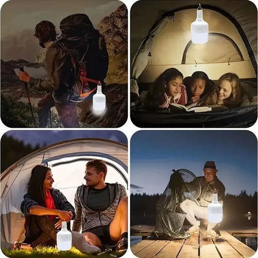 USB Rechargeable LED Emergency Lights 80W Outdoor Camping Portable Lantern