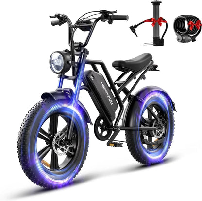 campping 1500W Style Electric Bike Adult eBikes -48V 18Ah Removable Battery 60+ Mile 32MPH Top Speed - All Terrain Fat Tire Elec