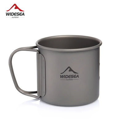 Camping Mug Titanium Cup  Tableware Picnic Utensils Outdoor