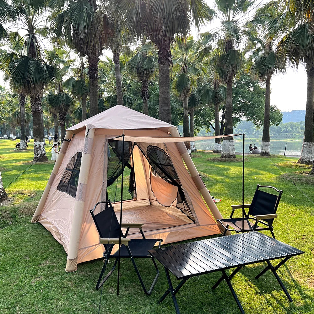 A large inflatable tent for 5-8 people