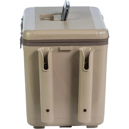 New upgrade-30qt Leak Proof,Air Tight,Fishing Drybox Cooler w/Built-in Fishing Rod Holders,Makes The Perfect Hard Shell Lunchbox
