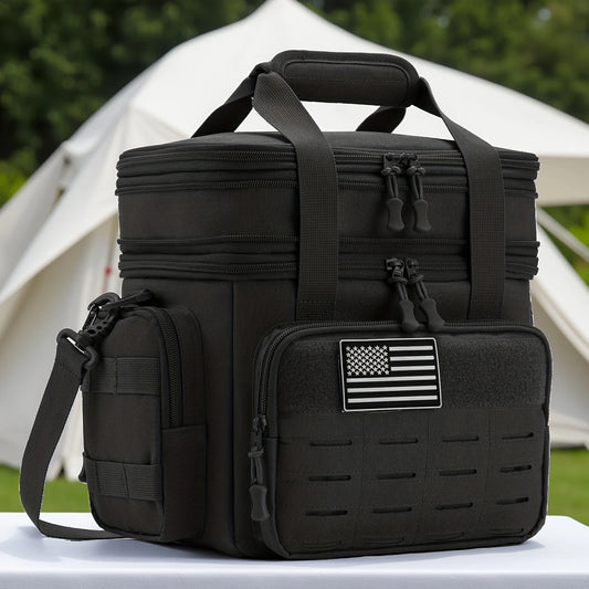 Men's Tactical Lunch Box Expandable 18L Tactical Insulated Cooler Bag, Leak Proof Insulated
