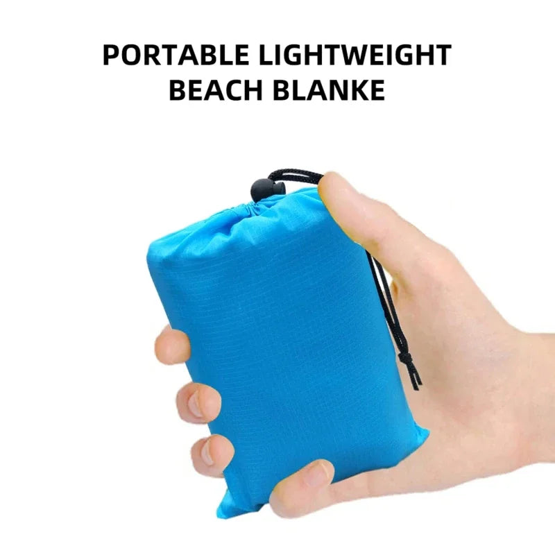 Waterproof beach blanket 200x210cm portable lightweight picnic camping hiking trip mat for beach outdoor sports camp supplies
