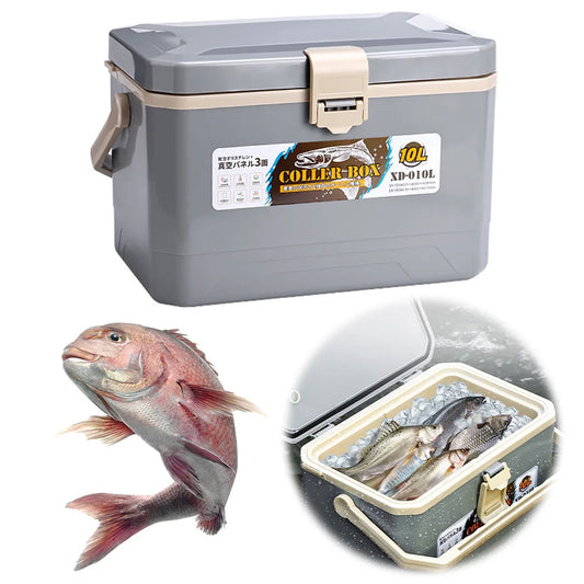 Live Fish Bucket Camping Cooler Box 10L Live Fish Bait Bucket Car Ice Bucket Fish Protection Bucket Fishing Accessories