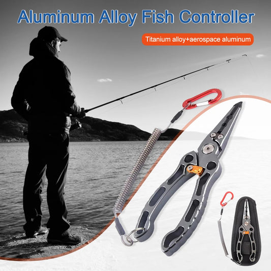 Titanium Alloy Fish Nose Pliers Convenient Lure Tongs Fish Clip Multifunctional Portable  Lightweight