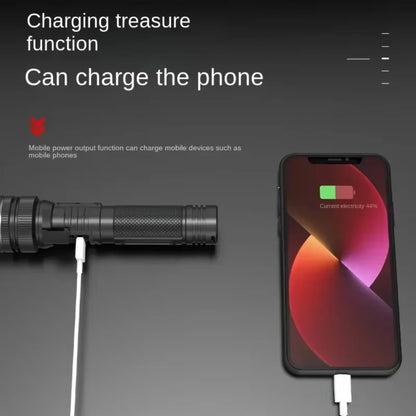 Powerful LED Flashlight With Zoom And Digital Display