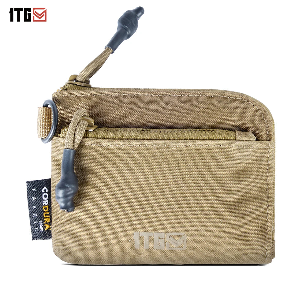 Waterproof EDC Pouch Portable Key Change Purse Wallet Travel Kit Coin Mini Purse & Card Slots And Zippers Pouch