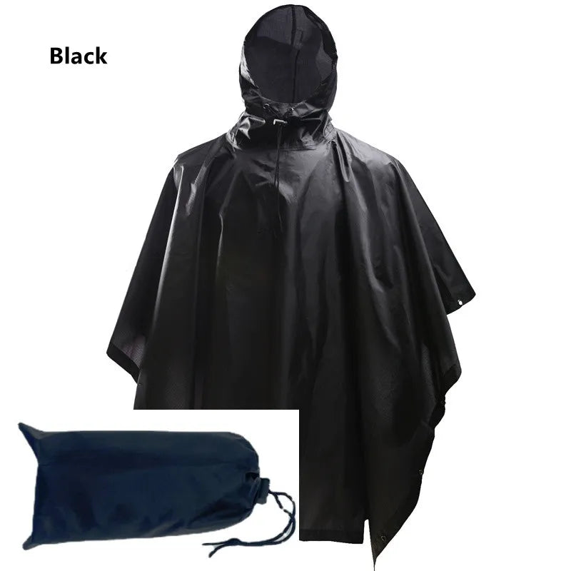 Multifunctional Raincoat Waterproof Poncho Camouflage Cover For Camping Hunting Clothes