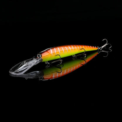 WALK FISH 1PCS Floating Minnow Lure 120mm/20g Trolling Wobbler Crankbait Bandit Minnow Bass Pike Bait Saltwater Fishing Tackle