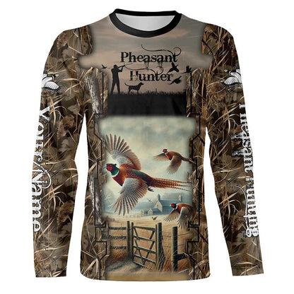 Camo Hunting Animals Wild Boar Men T-Shirt 3D Print Sport Long Sleeve Tee Tops Casual O Neck Streetwear T Shirts Men&