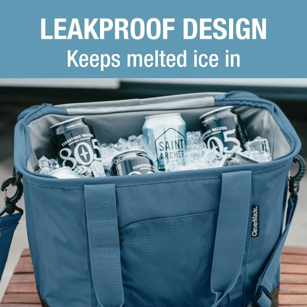 Collapsible Cooler Shoulder Strap, Bottle Opener, Great Car Coolers