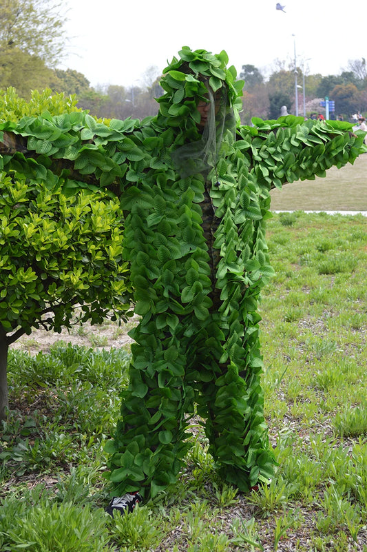 Camouflage Leaves Green Leaves Suit Hunting