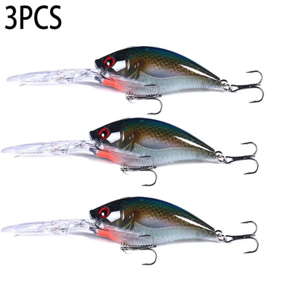 12.5cm 20.5g Crankbait leurre Fishing Lure Pike Carp Fishing Artificial Hard Bait Fish Lures Wobbler Crankbait Fishing Tackle