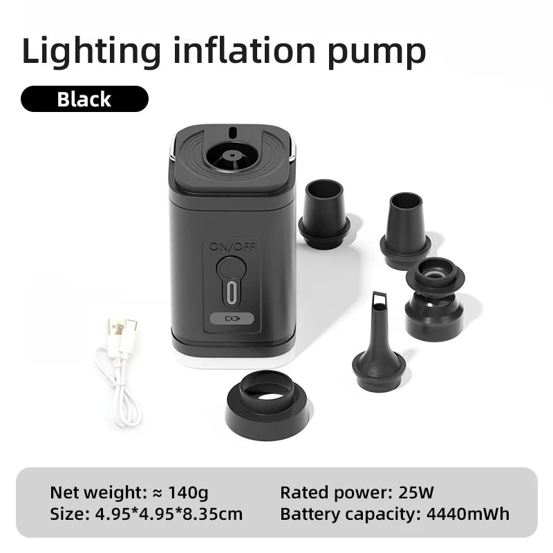 Wireless Air Compressor USB Charging Inflator/Deflator Pumps for Outdoor Camping