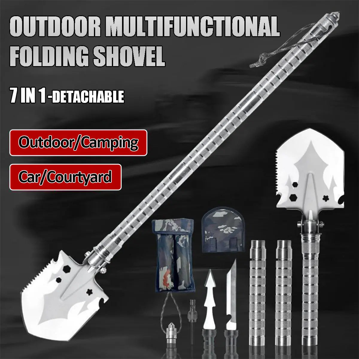 Shovel Outdoor Survival Equipment Self-Defense Tools Camping Accessories