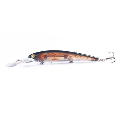 16.5cm 21g 6# Hook Deep Diving Large Minnow Wobbler Lure Artificial Hard Bait Crankbait Bass Pike Walleye Perch Fishing Gear