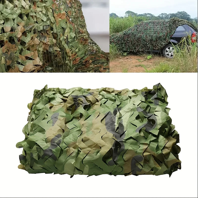 Outdoor Camo Netting Hunting Camouflage Net Woodland Training Sunshade Mesh Nets for Camping Sun Shelter Car Shade Covers