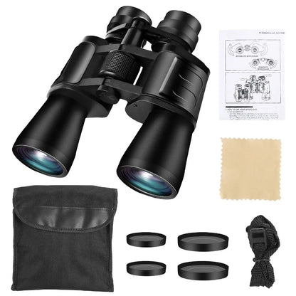 Portable Zoom culars with FMC Lens Low Light Night Vision for Bird Watching Hunting Sports